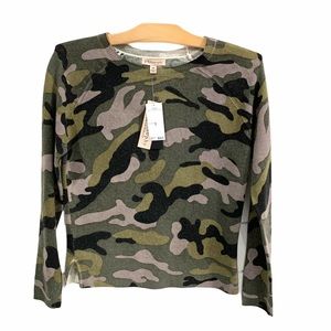 Philosophy Camouflage Crewneck Sweater in Olive, Black, Taupe